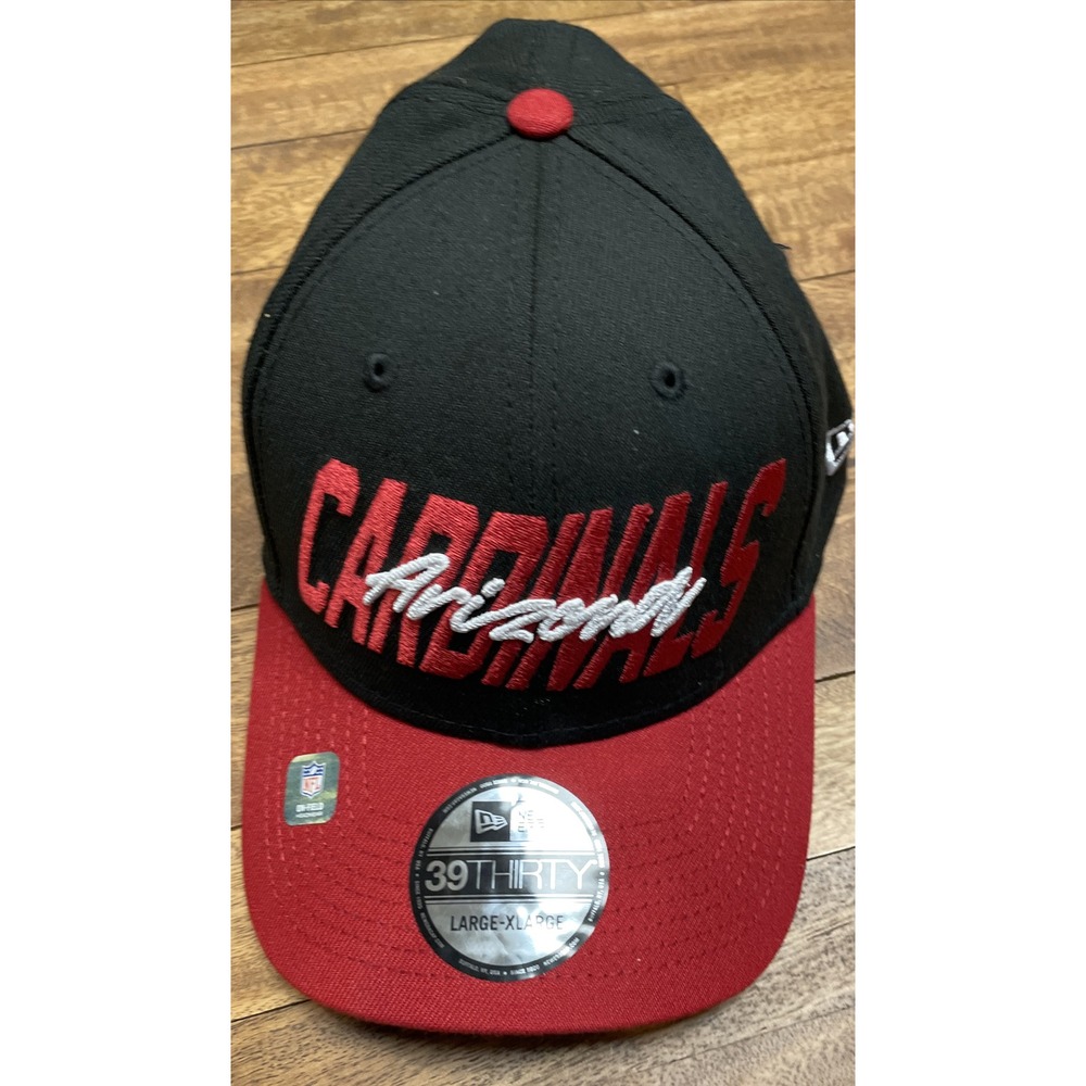 Arizona Cardinals New Era 39THIRTY 2022 NFL Draft Hat Black Red Mens L/XL